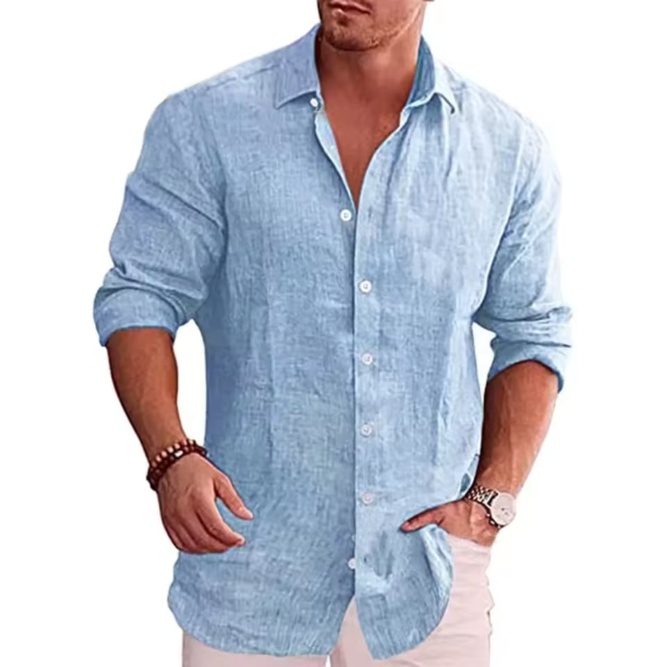 Men’s Hand-Crafted Cotton Button-Up
